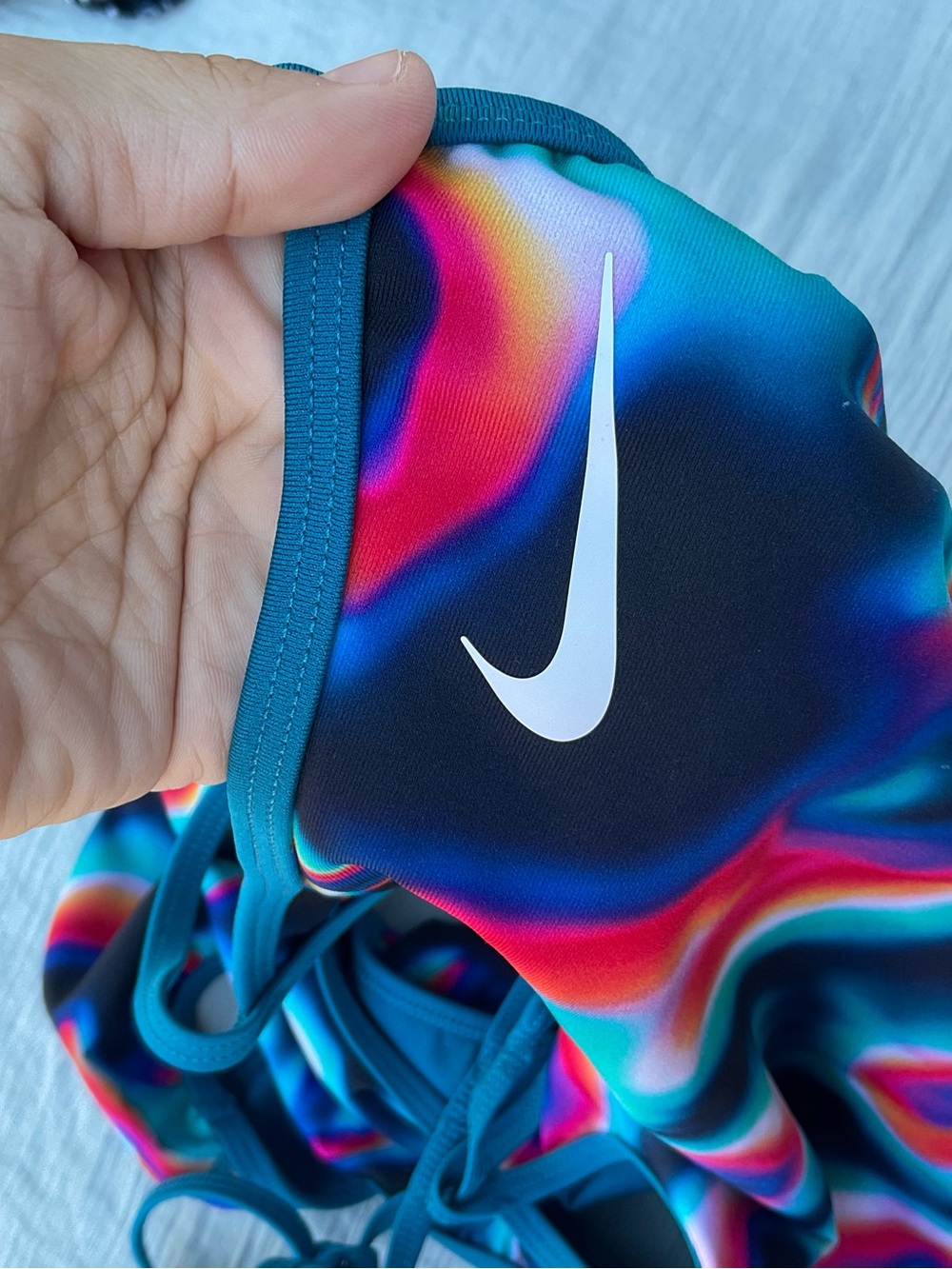 Nike Reversible Hydrastrong One-Piece Tie Back Swimsuit Women’s Small - Picture 5 of 9